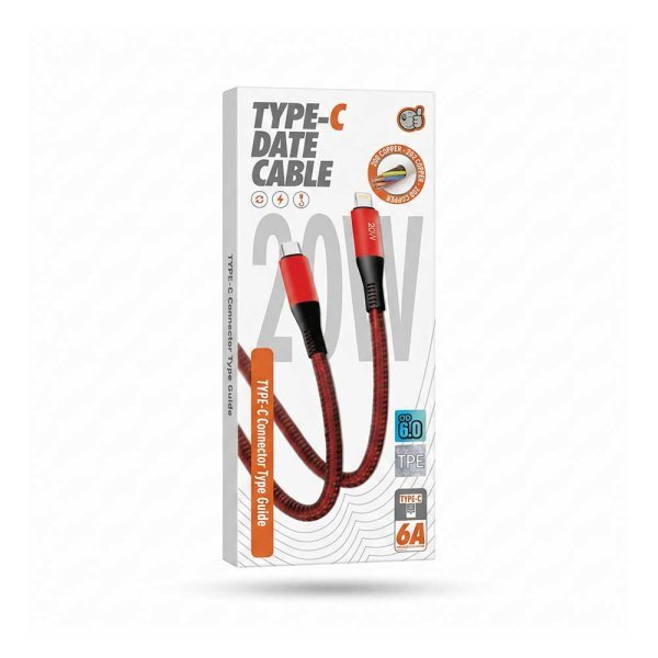 كيبل شحن Type-C سريع 20W